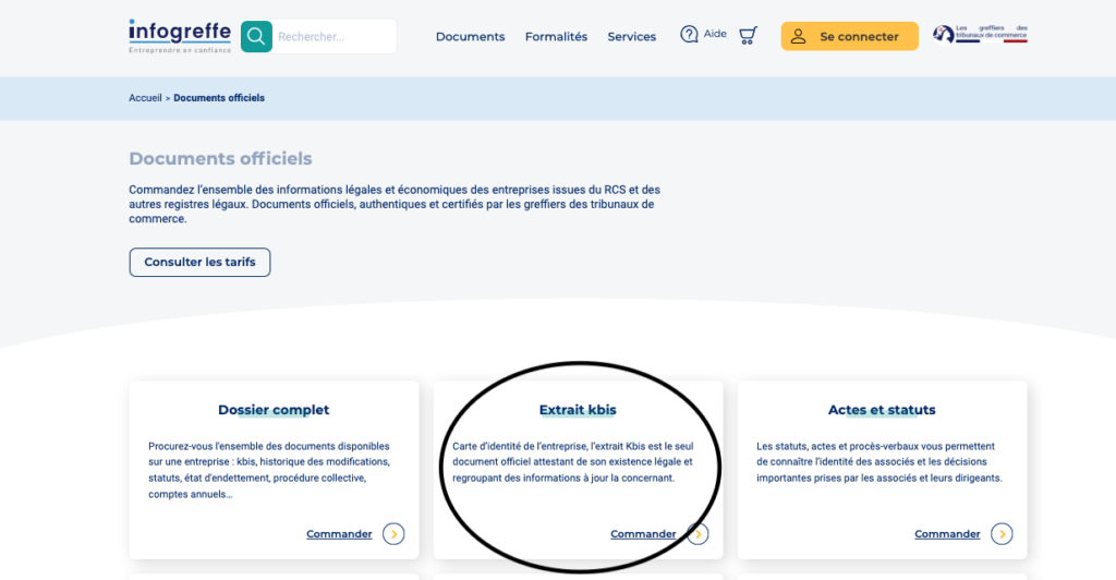 Où trouver facilement mon extrait de Kbis en ligne