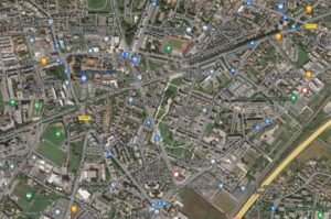 carte coloree de saint martin dheres vue aerienne