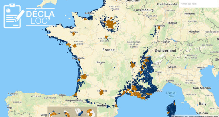 carte des communes en zone tendue france