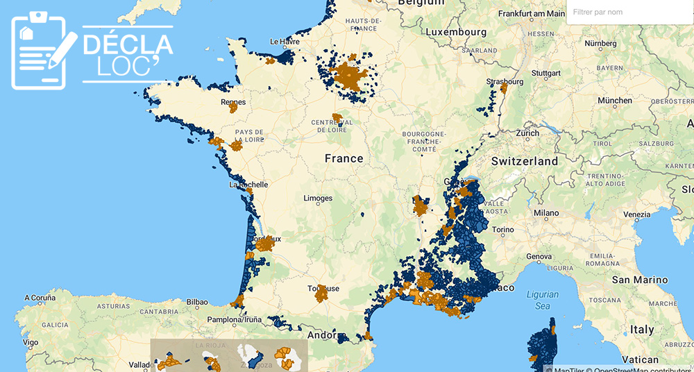 Quel est le décret listant les communes en zone tendue en France