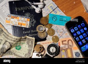 carte france etats unis avec passeport et billet