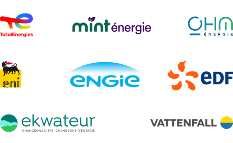 comparaison des logos de total energie et engie