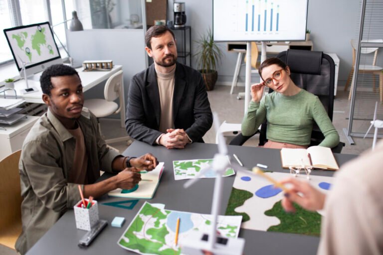 Comment créer une association à but non lucratif en France 2 des benevoles collaborant autour dune table