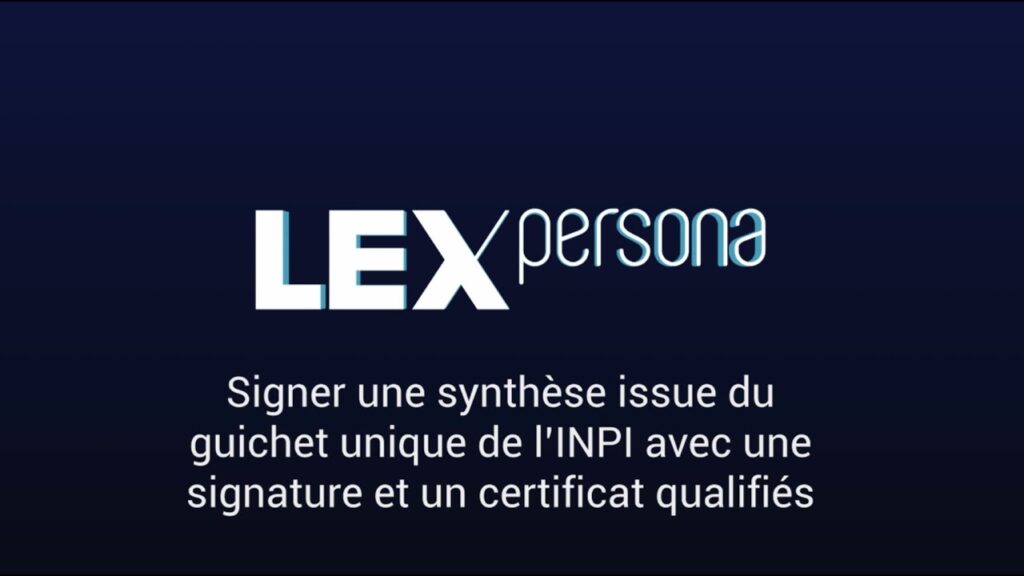 Comment obtenir un document de synthèse BE INPI signé