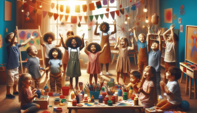 Peut-on vraiment travailler dans une crèche sans diplôme requis 24 enfants jouant dans une creche coloree