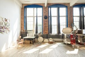 fenetres modernes avec etiquettes ecologiques lumineuses