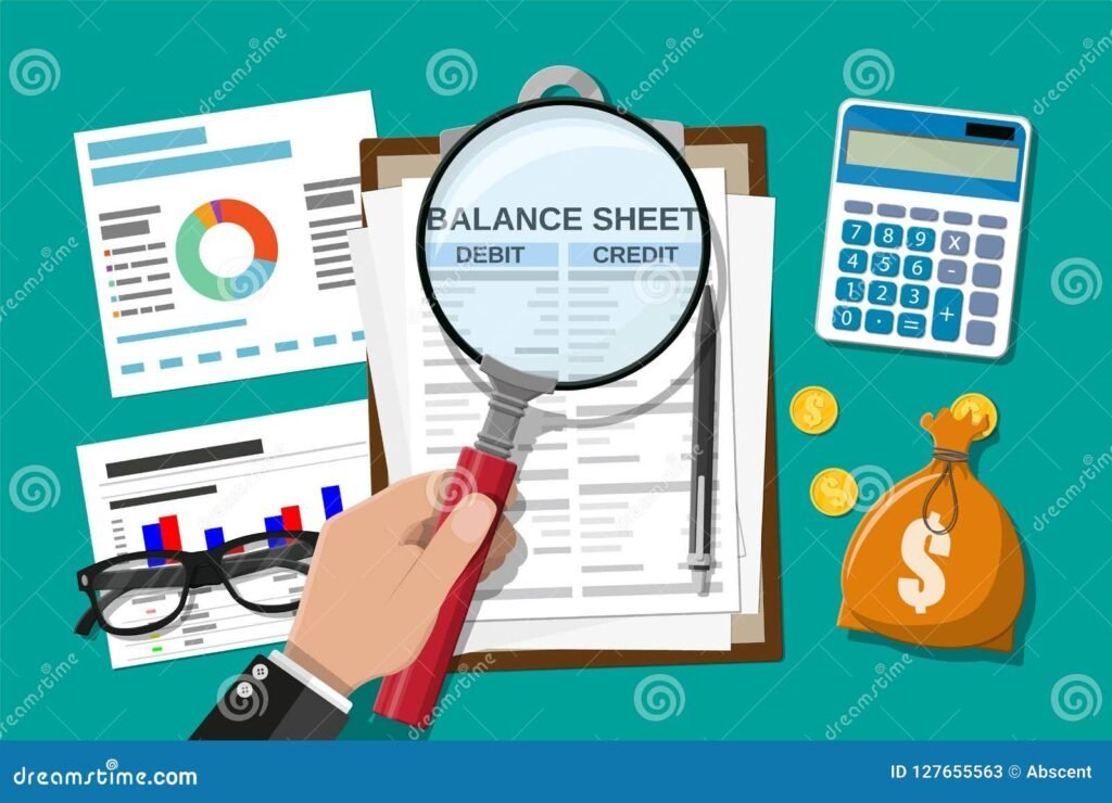 illustration dune balance financiere