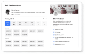 interface conviviale prise de rendez vous en ligne