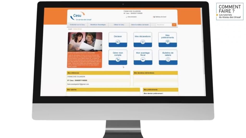Comment Accéder à Mon Compte Salarié Cesu sur Urssaf en Ligne