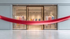 magasin point p facade et entree accueillante