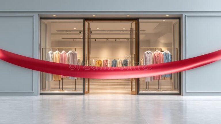 magasin point p facade et entree accueillante