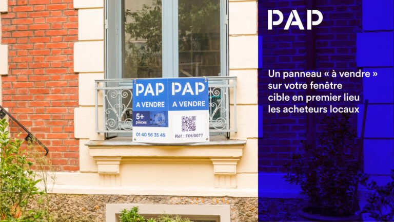 maison avec panneau a vendre et visites