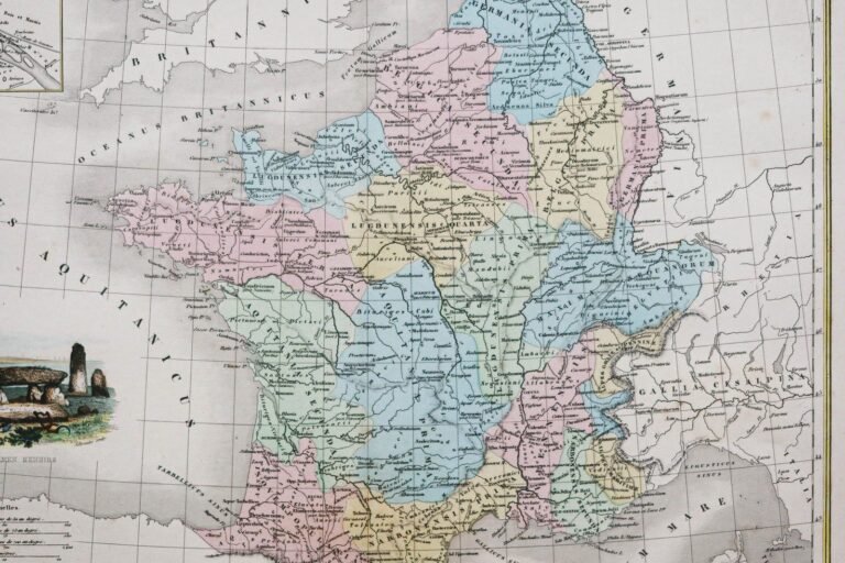 mappemonde illustrant les regions francaises