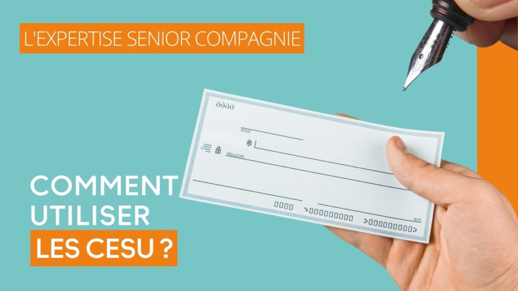 montre un cheque emploi service en action