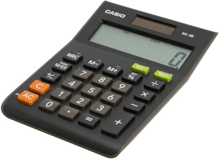 montre une calculatrice et des impots