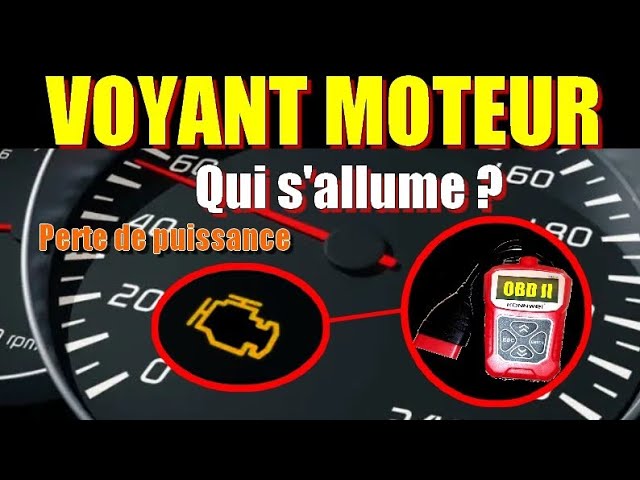 moteur de voiture avec indicateur de puissance