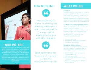 personne consultant differentes brochures de formation