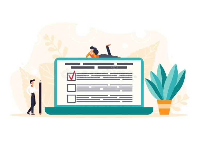 personne remplissant un formulaire en ligne