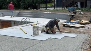 pose de carrelage exterieur sur dalle beton