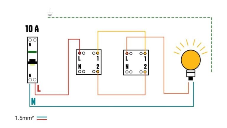 schema dun interrupteur va et vient