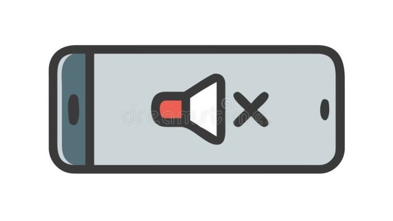 smartphone silencieux avec icone de son barree