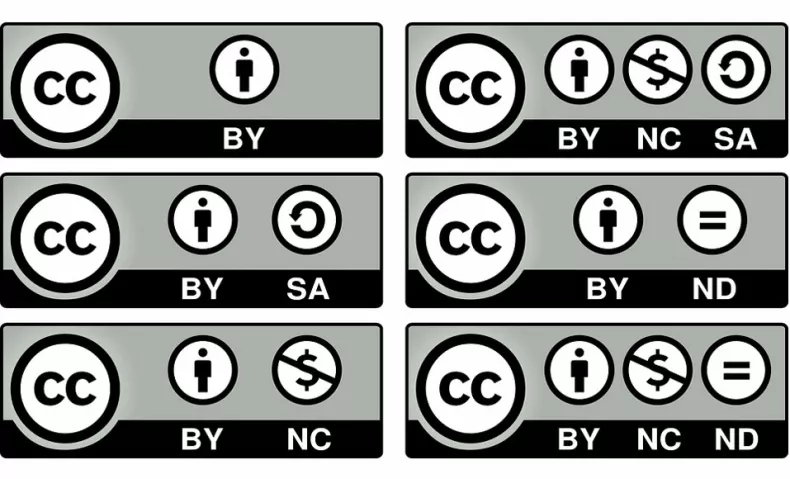 symbole des licences creative commons