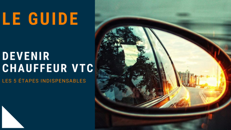 un chauffeur vtc preparant ses documents