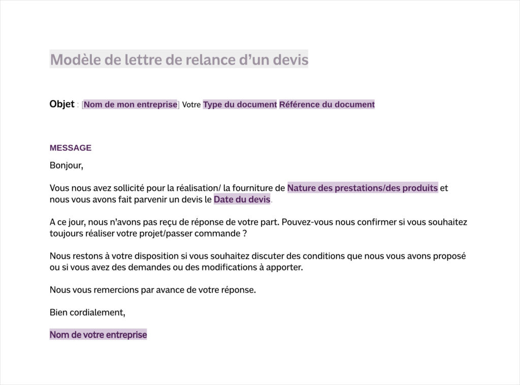 Qu’est-ce qu’un bon pour accord dans un devis par mail