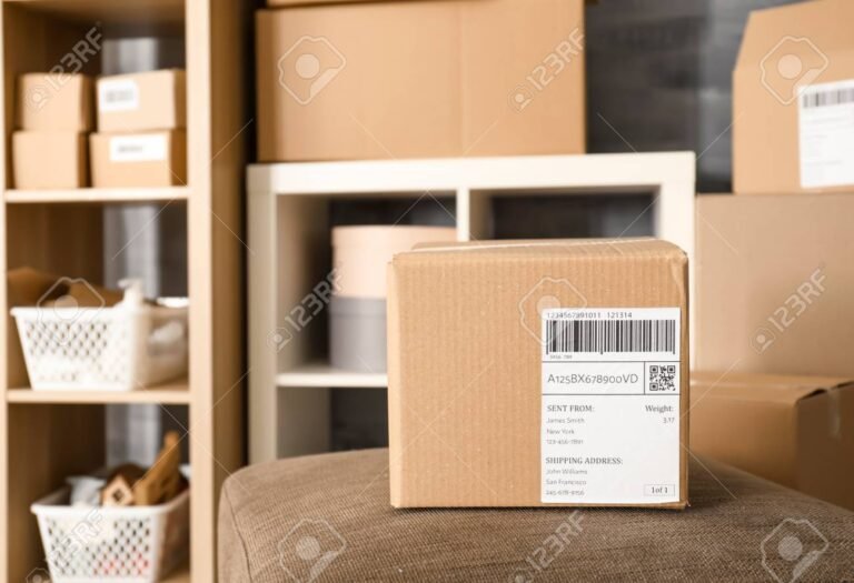 un colis pret a etre expedie