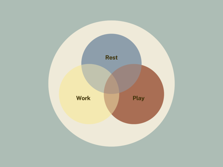 une balance entre travail et repos