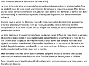 une personne redigeant un email de demission